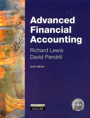 Cover for Advanced Financial Accounting