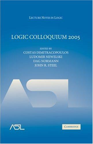Cover for Logic Colloquium 2005 (Lecture Notes in Logic)