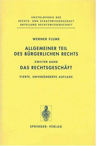 Cover for Allgemeiner Teil des Bürgerlichen Rechts: Band 2