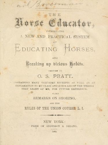 Cover for horse educator