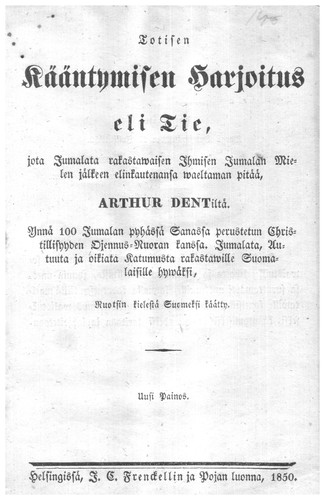 Cover for Totisen Kääntymisen Harjoitus