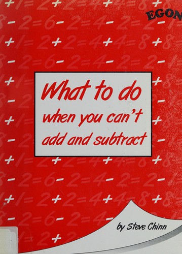 Cover for What to Do When You Can't Add and Subtract