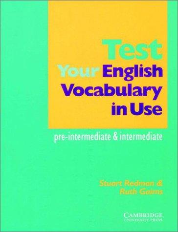 Cover for Test your English Vocabulary in Use