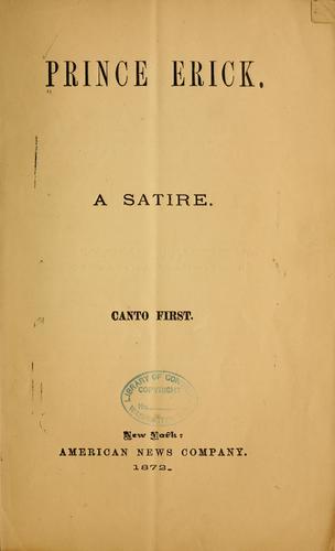 Cover for Prince Erick