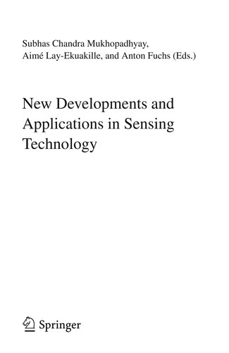 Cover for New Developments and Applications in Sensing Technology