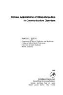 Cover for Clinical applications of microcomputers in communication disorders
