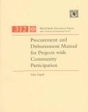 Cover for Procurement and disbursement manual for projects with community participation