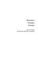 Cover for Rencontres, échanges, passages