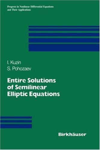Cover for Entire solutions of semilinear elliptic equations