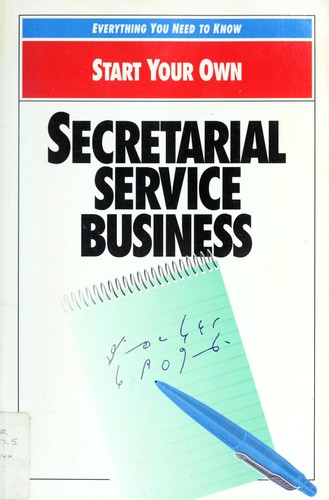 Cover for Start Your Own Secretarial Service Busin