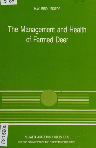 Cover for The Management and health of farmed deer