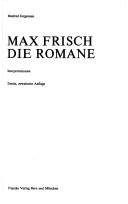 Cover for Max Frisch
