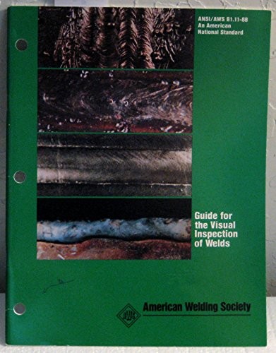 Cover for Guide for the Visual Inspection of Welds (B1.11-88)
