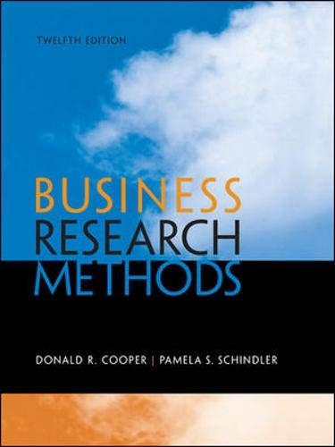 Cover for Business Research Methods, 12th Edition