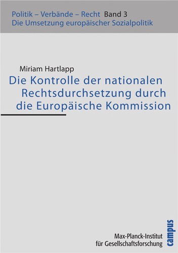 Cover for Die Kontrolle der nationalen Rechtsdurchsetzung durch die Europa ische Kommission
