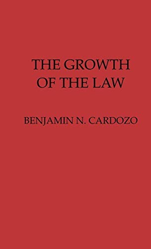 Cover for The growth of the law.