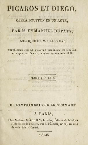 Cover for Picaros et Diego
