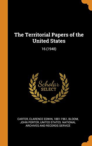 Cover for The Territorial Papers of the United States