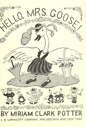 Cover for Hello, Mrs. Goose!