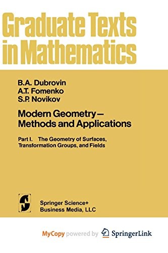 Cover for Modern Geometry - Methods and Applications