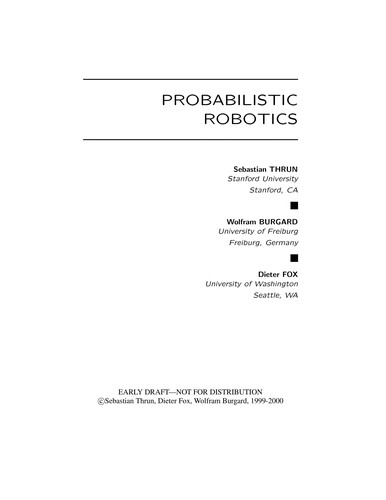 Cover for Probabilistic robotics