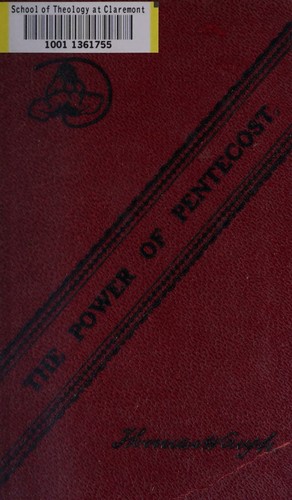 Cover for The power of pentecost