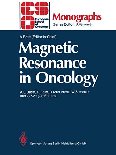 Cover for Magnetic Resonance in Oncology