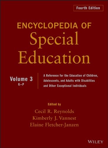 Cover for Encyclopedia of Special Education, Volume 3
