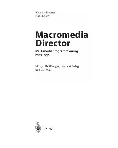 Cover for Macromedia Director