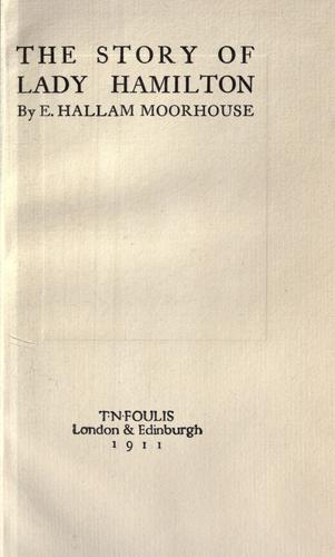 Cover for The story of Lady Hamilton
