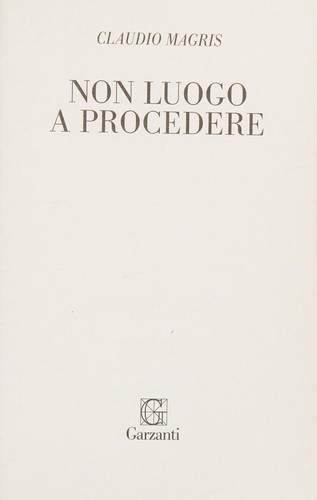 Cover for Non luogo a procedere