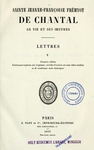 Cover for Lettres