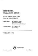 Cover for Research in Urban Economics: Structuring Direct Aid 