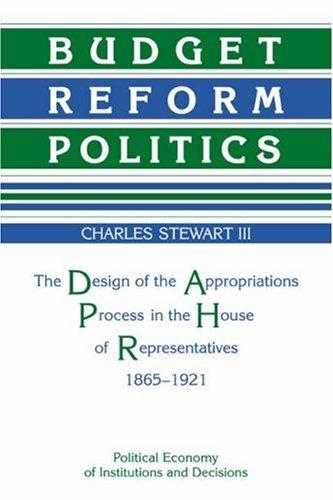 Cover for Budget Reform Politics