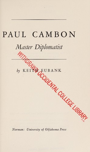 Cover for Paul Cambon