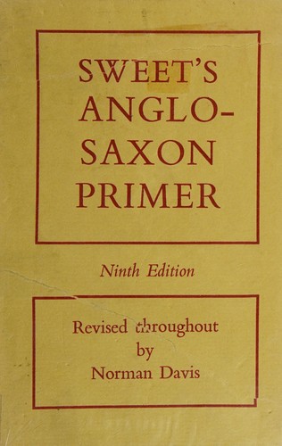 Cover for Sweets Anglo-Saxon Primer