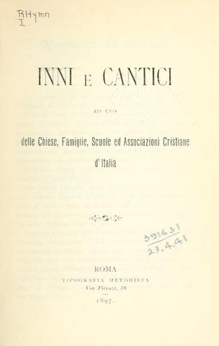 Cover for Inni e cantici ad uso delle chiese