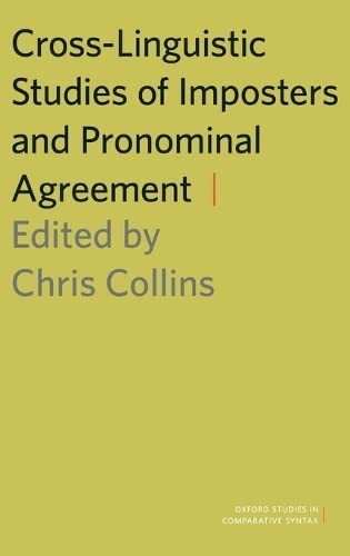 Cover for Cross-Linguistic Studies of Imposters and Pronominal Agreement