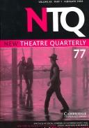 Cover for New Theatre Quarterly 77 (New Theatre Quarterly)