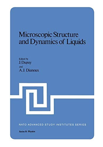 Cover for Microscopic Structure and Dynamics of Liquids