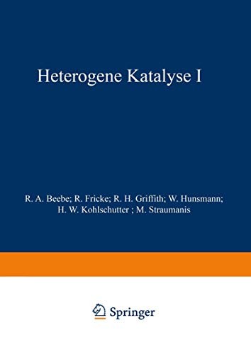 Cover for Heterogene Katalyse I