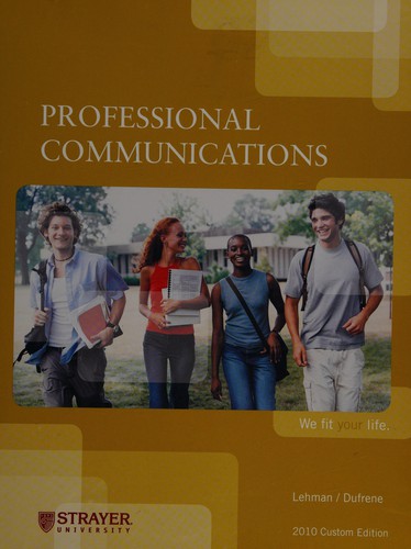 Cover for Professional communications