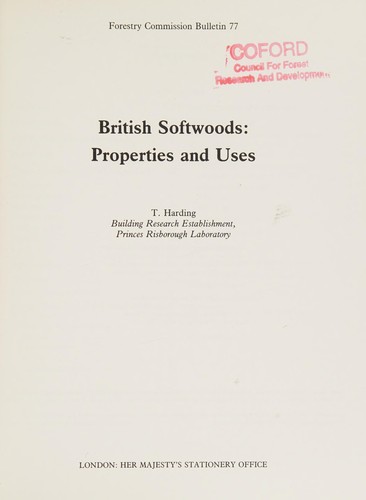 Cover for British Softwoods (Bulletin)