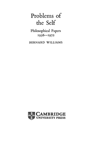 Cover for Problems of the self