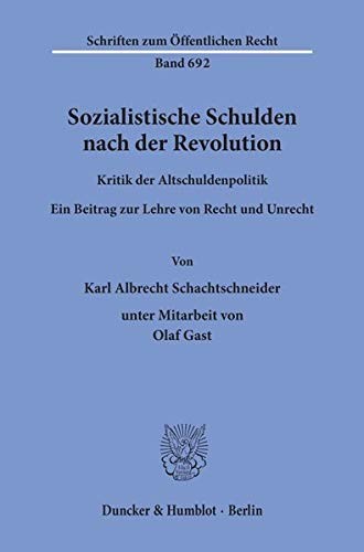 Cover for Sozialistische Schulden nach der Revolution