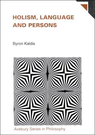 Cover for Holism, language, and persons
