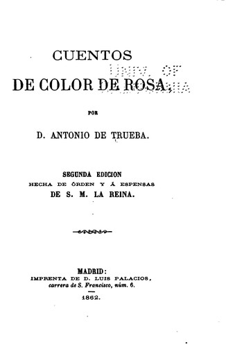 Cover for Cuentos de color de Rosa