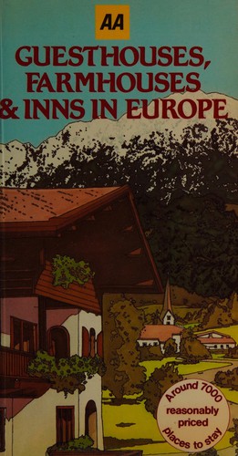 Cover for AA guesthouses, farmhouses and inns in Europe.