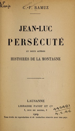 Cover for Jean-Luc persécuté