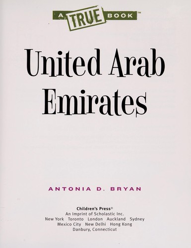 Cover for The United Arab Emirates
